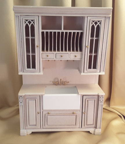 Majest Mansions Washed White Cambridge Manor Sink 1:12 P094WT Majest Mansions Washed White Cambridge Manor Sink 1:12 P094WT