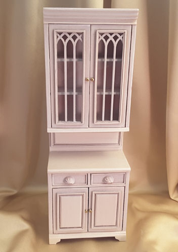 Majestic Mansions Washed White Cambridge Manor Single Cabinet 1:12 P095WT Majestic Mansions Washed White Cambridge Manor Single Cabinet 1:12 P095WT
