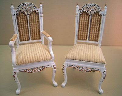 1" scale Platinum Collection Barrington dining chairs