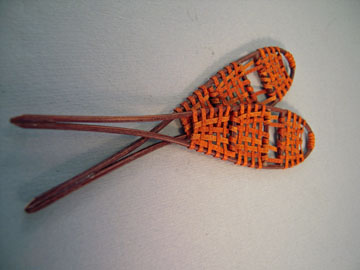 pl509 1" scale miniature snow shoes pl509 1" scale miniature snow shoes