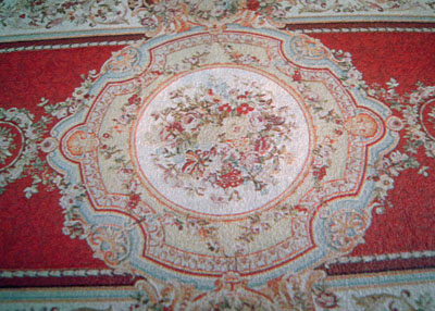 McBay Miniatures Rich Red Floral 1" Scale Rug