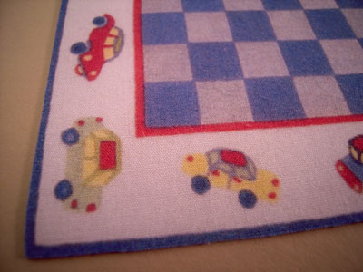 1" scale miniature Mc Bay Miniatures Cars Carpet Rug 1" scale miniature Mc Bay Miniatures Cars Carpet Rug