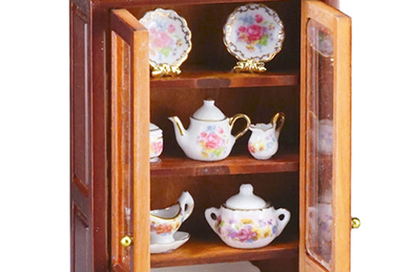 r7171 filled reutter porcelain china cabinet r7171 filled reutter porcelain china cabinet
