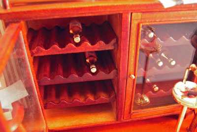 Reutter Porzellan Barschrank Deluxe Liquor Shelf Puppenstube 1:12 Art 1.715/5