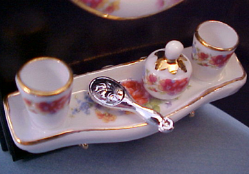 Reutter Dresden Rose Mirror Set Reutter Dresden Rose Mirror Set