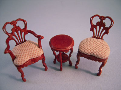 s1057fdbnwnset 1/2" scale bespaq fair lady gossip chairs