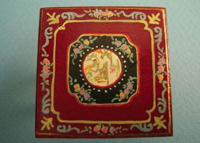 Bespaq 1/2" scale hand painted mahogany portia game table top Bespaq 1/2" scale hand painted mahogany portia game table top