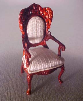 s2555mh5 1/2" scale bespaq mahogany rose wisteria chair