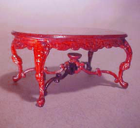 s2557mh5 1/2" scale rose wisteria bespaq mahogany table