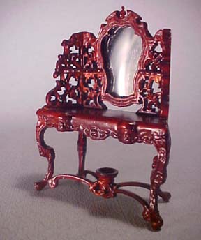 s2558mh 1/2" scale bespaq rose wisteria console