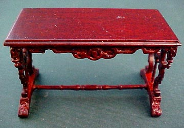 bespaq 1/2" scale mahogany chesney library table