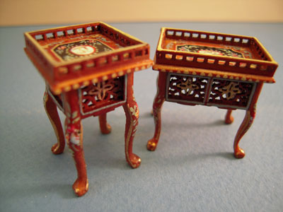 1/2" scale miniature Bespaq hand painted walnut Washington Parlor Set