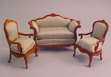 1/2" scale bespaq benoit bombe sofa and chairs 1/2" scale bespaq benoit bombe sofa and chairs