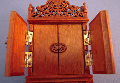 1/2" scale Bespaq walnut Grand Estate Cabinet
