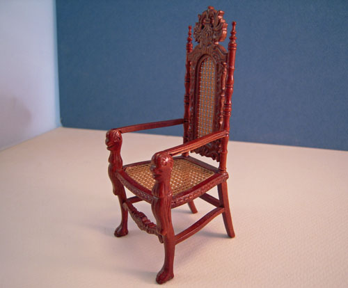 Estate Sale Platinum Collection Caned Chair 1:12 Scale Estate Sale Platinum Collection Caned Chair 1:12 Scale