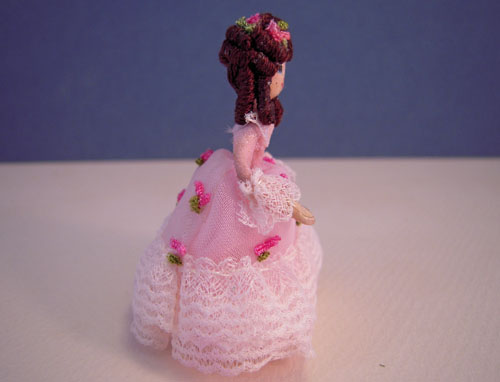 Monica Wearing Pink Miniature Doll 1:24 Scale