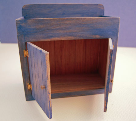 Old Time Hand Crafted Dry Sink by Sir Thomas Thumb 1:12 Scale Old Time Hand Crafted Dry Sink by Sir Thomas Thumb 1:12 Scale