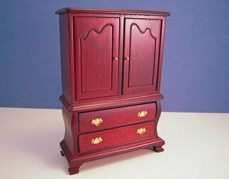Townsquare Miniatures 1:12 Scale Mahogany Armoire