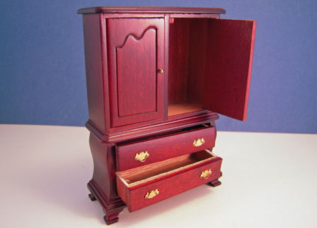 Townsquare Miniatures Mahogany Armoire 1:12 Scale