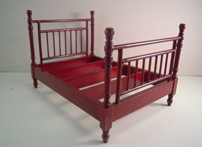 1" scale Townsquare mahogany four piece bedroom set 1" scale Townsquare mahogany four piece bedroom set
