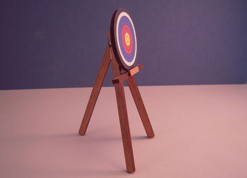 Miniature Hand Crafted Terry Harville Target 1:12 scale Miniature Hand Crafted Terry Harville Target 1:12 scale