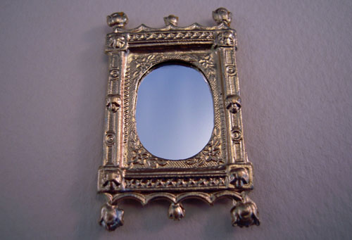 Gold Ornate Framed Mirror 1:24 scale Gold Ornate Framed Mirror 1:24 scale