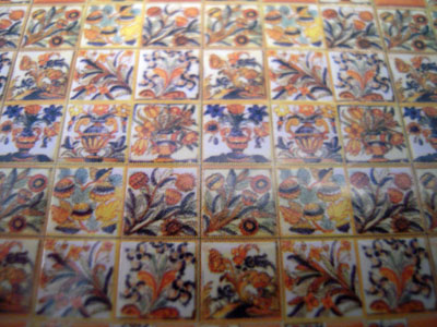 wm24025 1/2" scale fiesta faux wall tile wm24025 1/2" scale fiesta faux wall tile