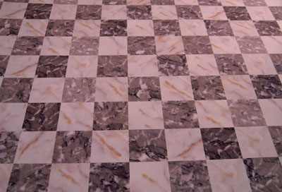 1" scale miniature faux gray marble tile