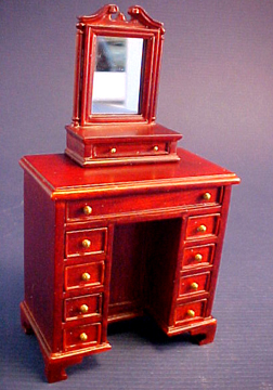 Bespaq Mahogany Fairfax Lady's Cabinet with Dressing Mirror 1:12 scale