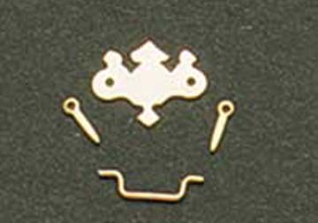 Houseworks Brass Chippendale Drawer Pulls 1:12 scale