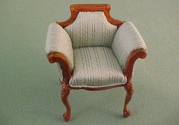 Bespaq Walnut Emporium Shoe Department Chair 1:24 scale