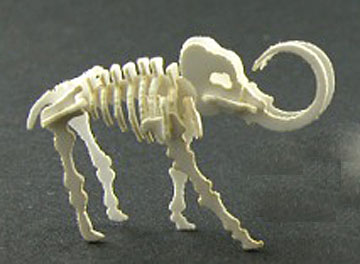Wendy's Miniatures Handcrafted Tiny Prehistoric Woolly Mammoth Model 1:12 scale