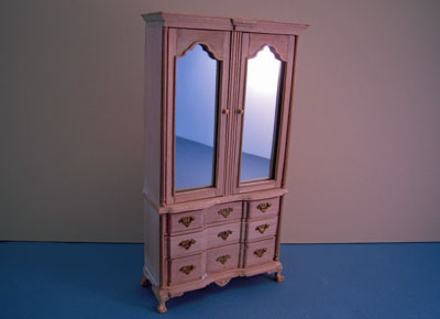 Bespaq Colonial Unfinished Armoire 1:12 scale