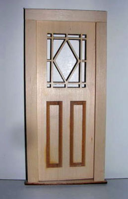 Alessio Miniatures Diamond Top Exterior Door 1:12 scale