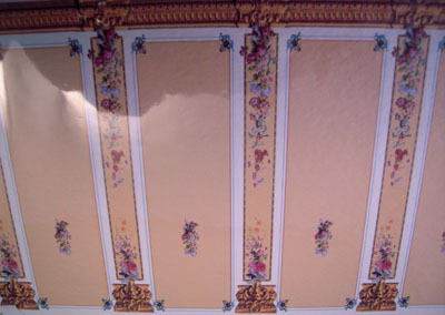 World Model Beige Column Wallpaper 1:24 scale
