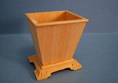 Bespaq Miniature Unfinished Waste Basket 1:12 scale