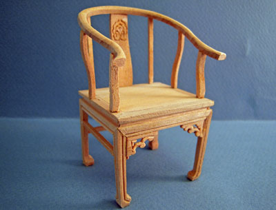 Bespaq Unfinished Ming Horne Chair 1:12 scale