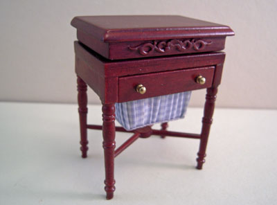 Miniature Mahogany Bespaq Bespoke Tailoring Sewing Stand 1:12 scale