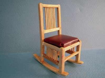 Bespaq Mission Unfinished Nursery Child's Rocker 1:12 scale