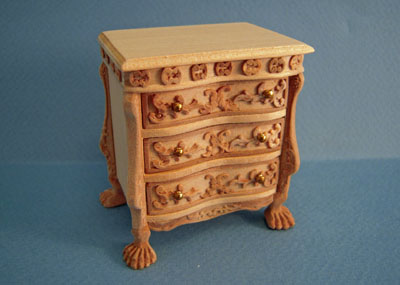 Bespaq Versailles Unfinished Night Stand 1:12 scale