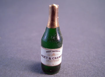 Miniature Moet & Chandon Bottle Of Champagne 1:12 scale