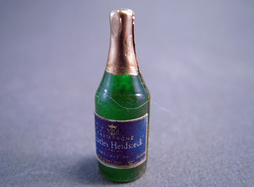 Miniature Charles Heidsieck Bottle Of Champagne 1:12 scale