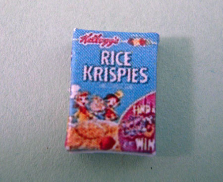 Miniature Box Of Rice Cereal 1:24 scale 