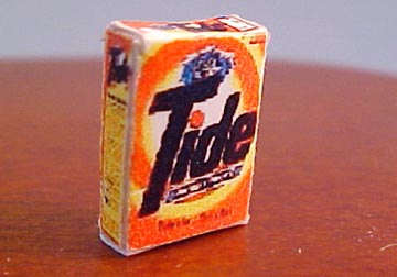 Tide Original Scent Powder Laundry Detergent Box 1:24 scale