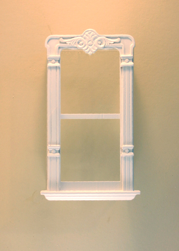 Majestic Mansions Miniature Mc Allister Carved Single Window 1:12 scale