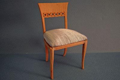 Bespaq Unfinished Regency Side Chair 1:12 scale