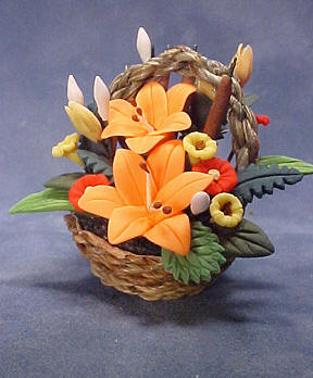 Bright deLights Tropical Orange Flowers 1:12 scale