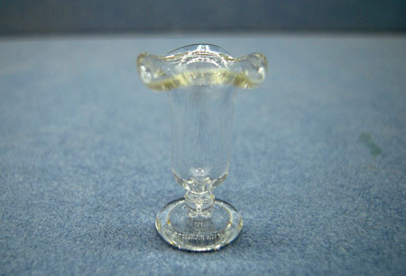 Falcon Fluted Clear Glass Vase 1:12 