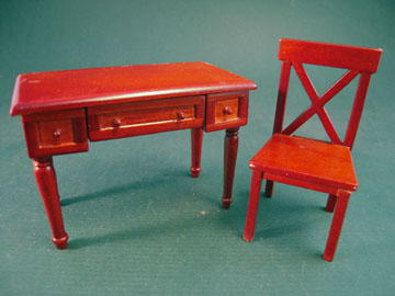 Lee's Line Ashley Spice Desk and Chair 1:12 scale