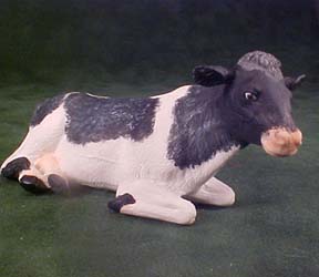 Falcon Black and White Cow 1:24 scale